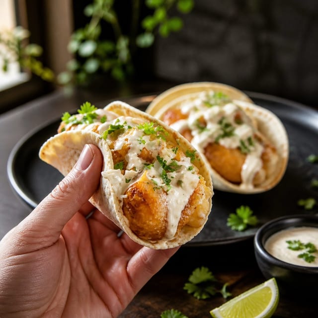 Dinner Baja Fish Tacos.