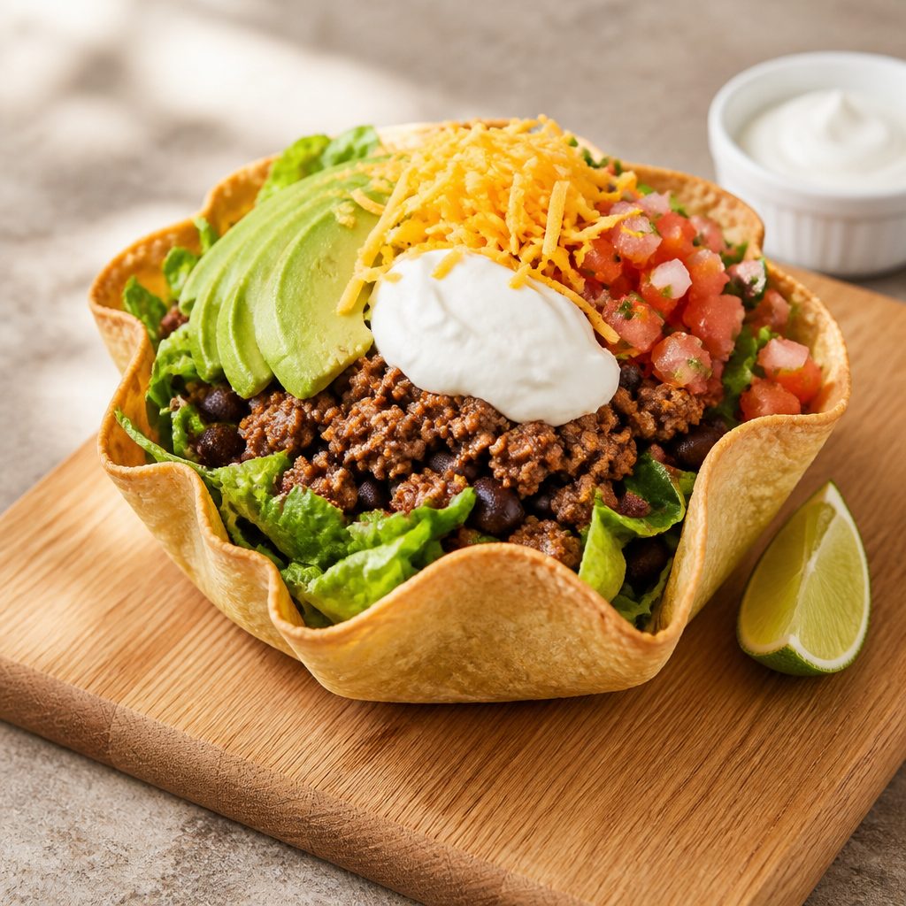 Ground Beef Taco Salad.