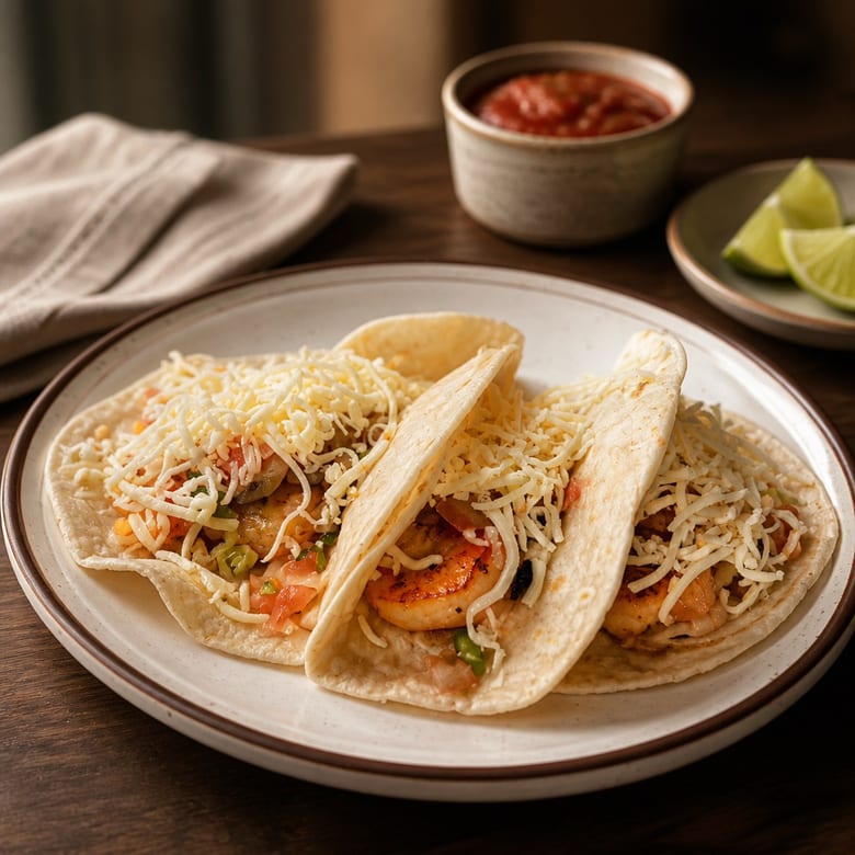 Dinner Shrimp Tacos.