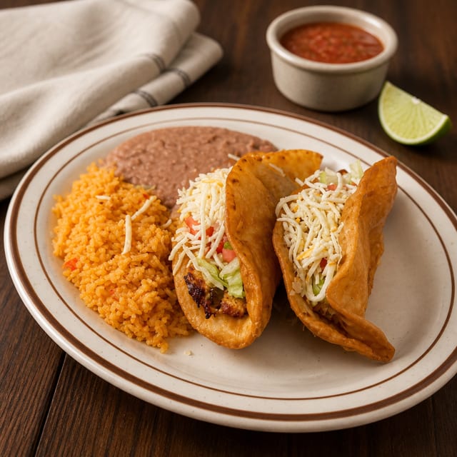 Lunch Flour Tacos.