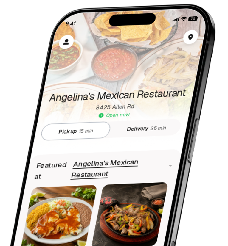 Angelina's Mexican Restaurant app preview