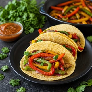 Dinner Veggie Tacos Al Carbon