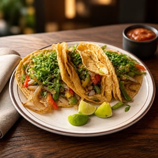 Lunch Veggie Tacos Al Carbon