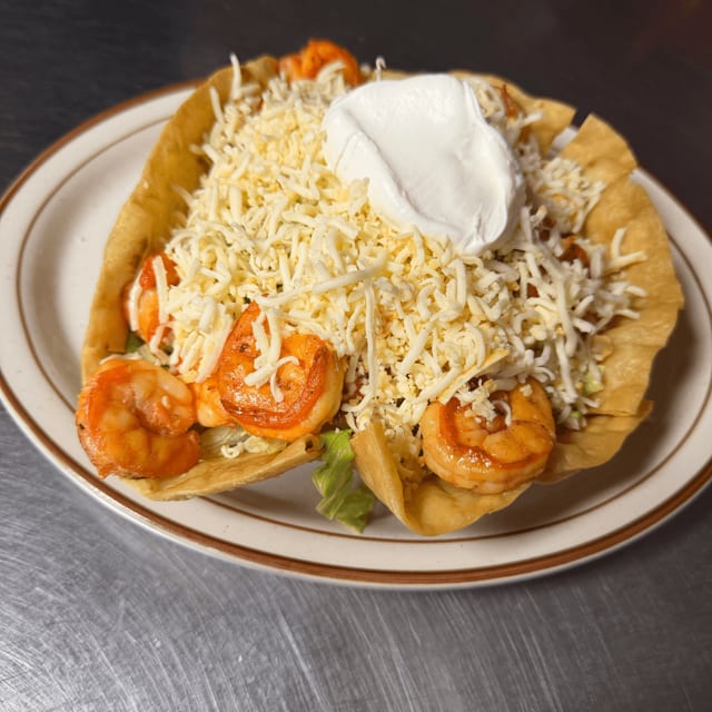 Grilled Shrimp Taco Salad.