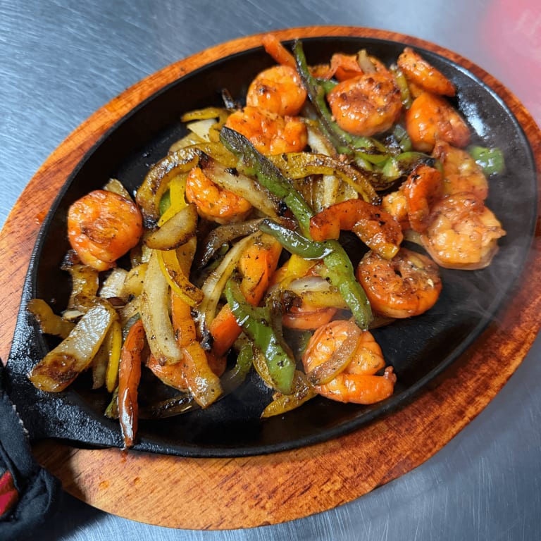 Delicious Shrimp Fajitas Await