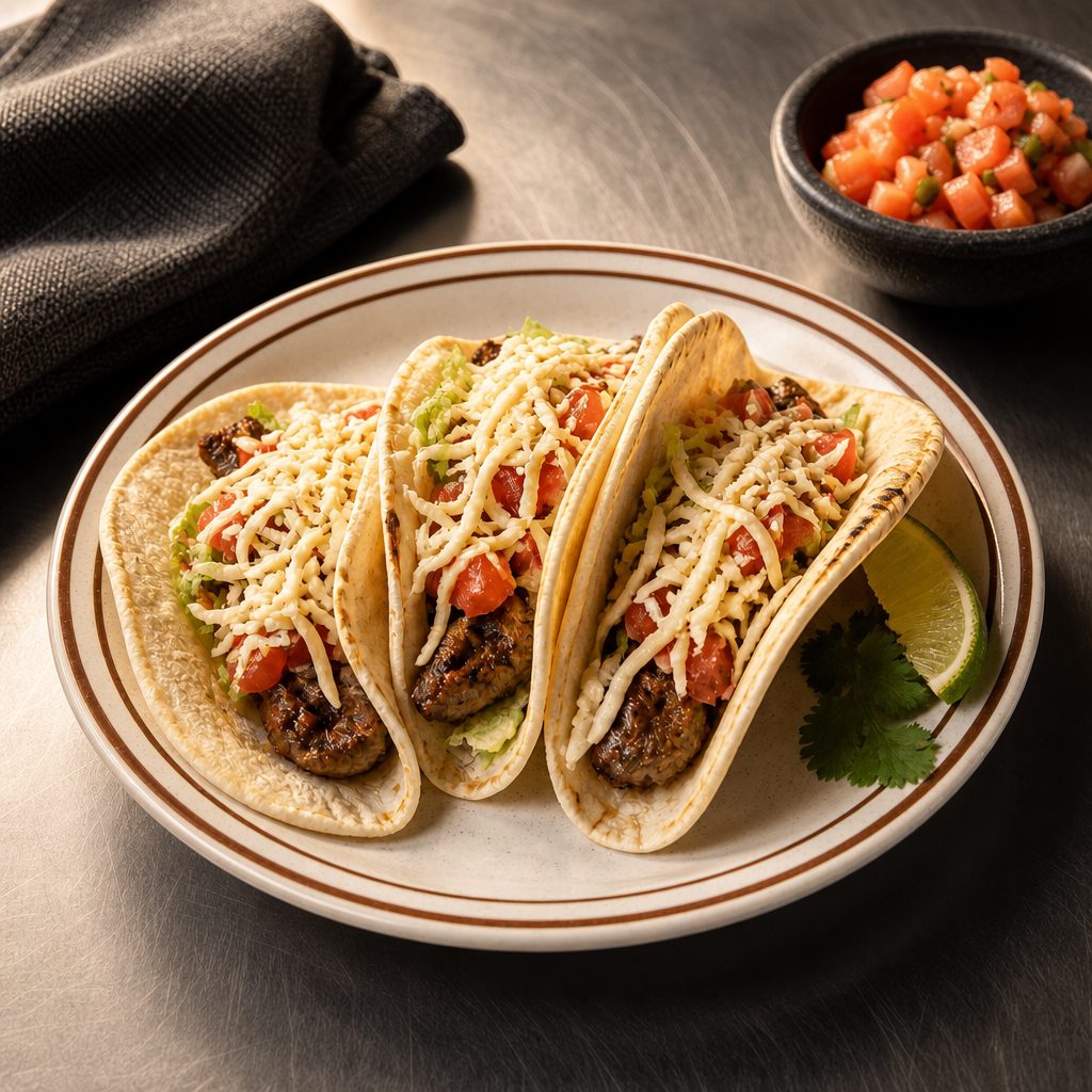 6 Fajita Tacos.
