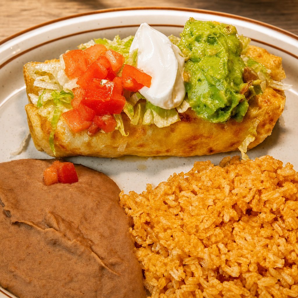 Dinner Chimichangas.