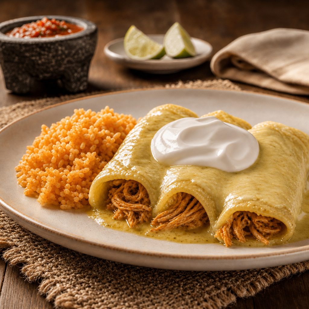 Dinner Suizas Enchiladas.