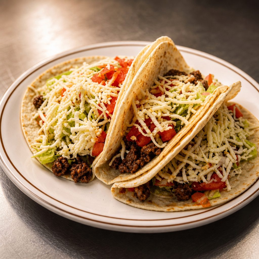 Lunch Flour Tacos.