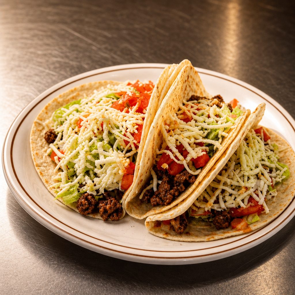 6 Flour Tacos.