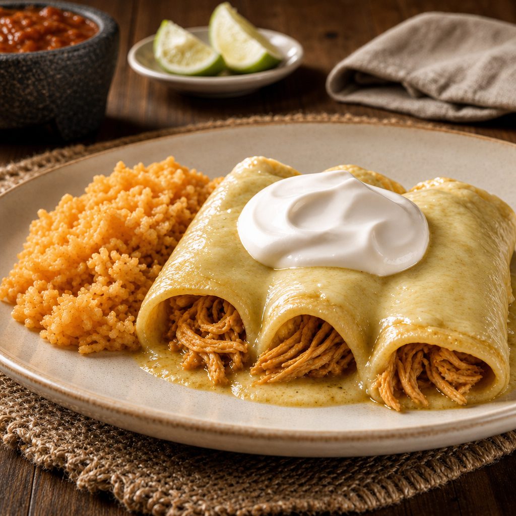 6 Enchiladas Suizas.