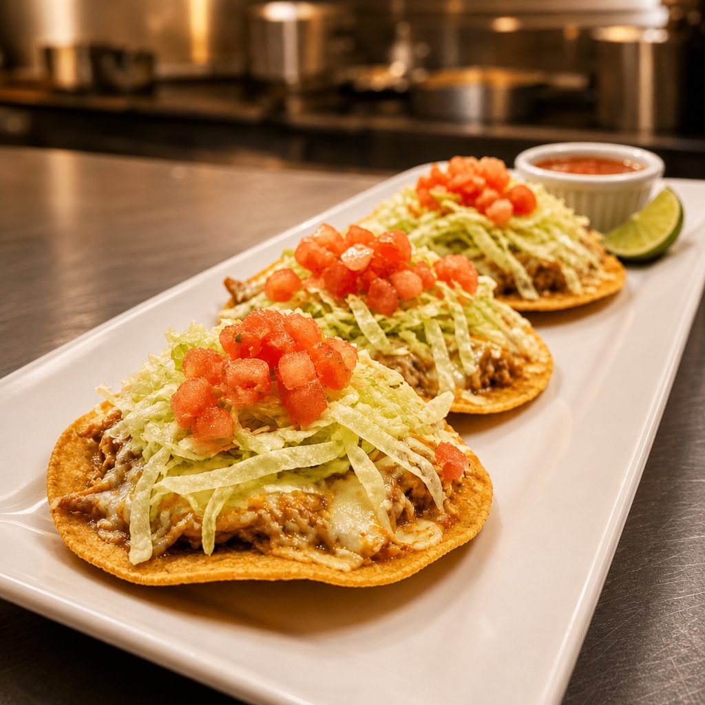 6 Bean Tostadas.