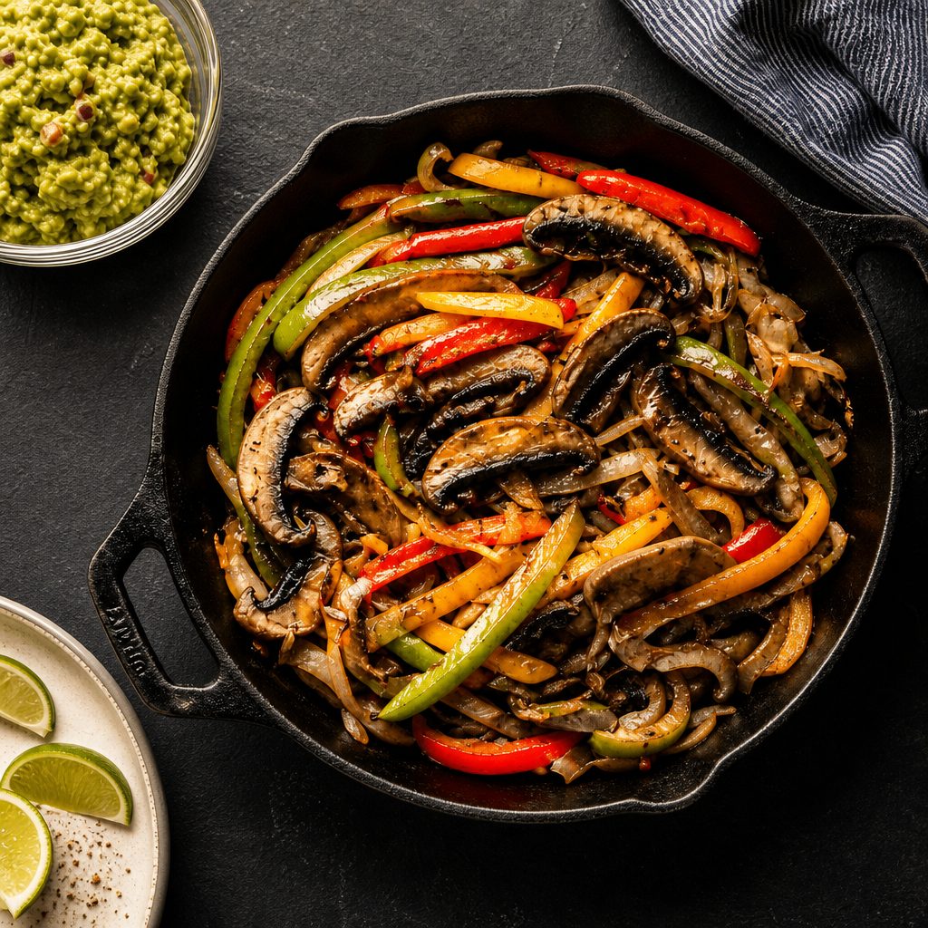 Portabella Mushroom Fajitas.