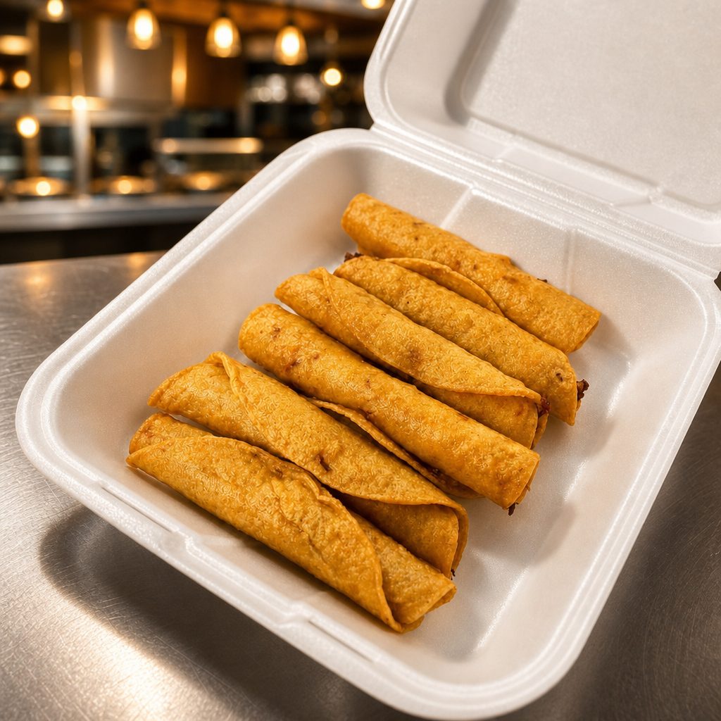 6 Taquitos.