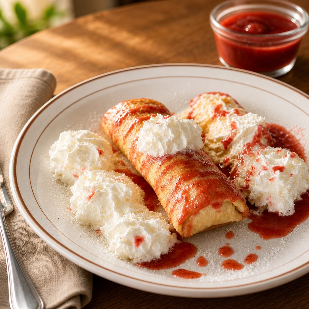 Strawberry Cheesecake Chimichanga.