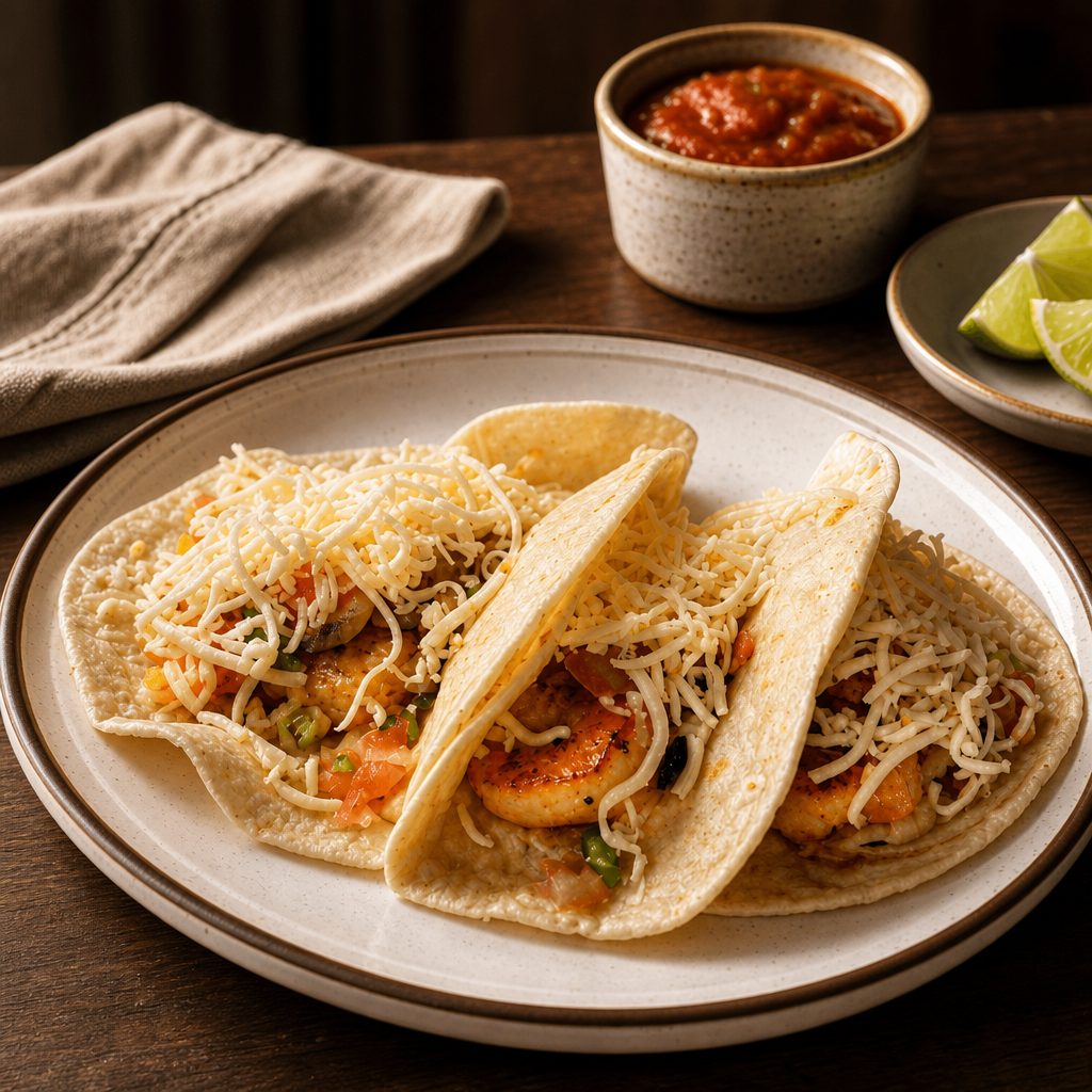 Lunch Shrimp Tacos.