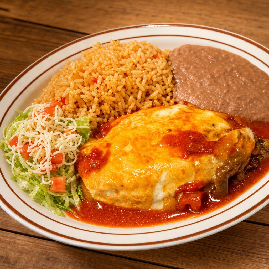 Dinner Chile Relleno.