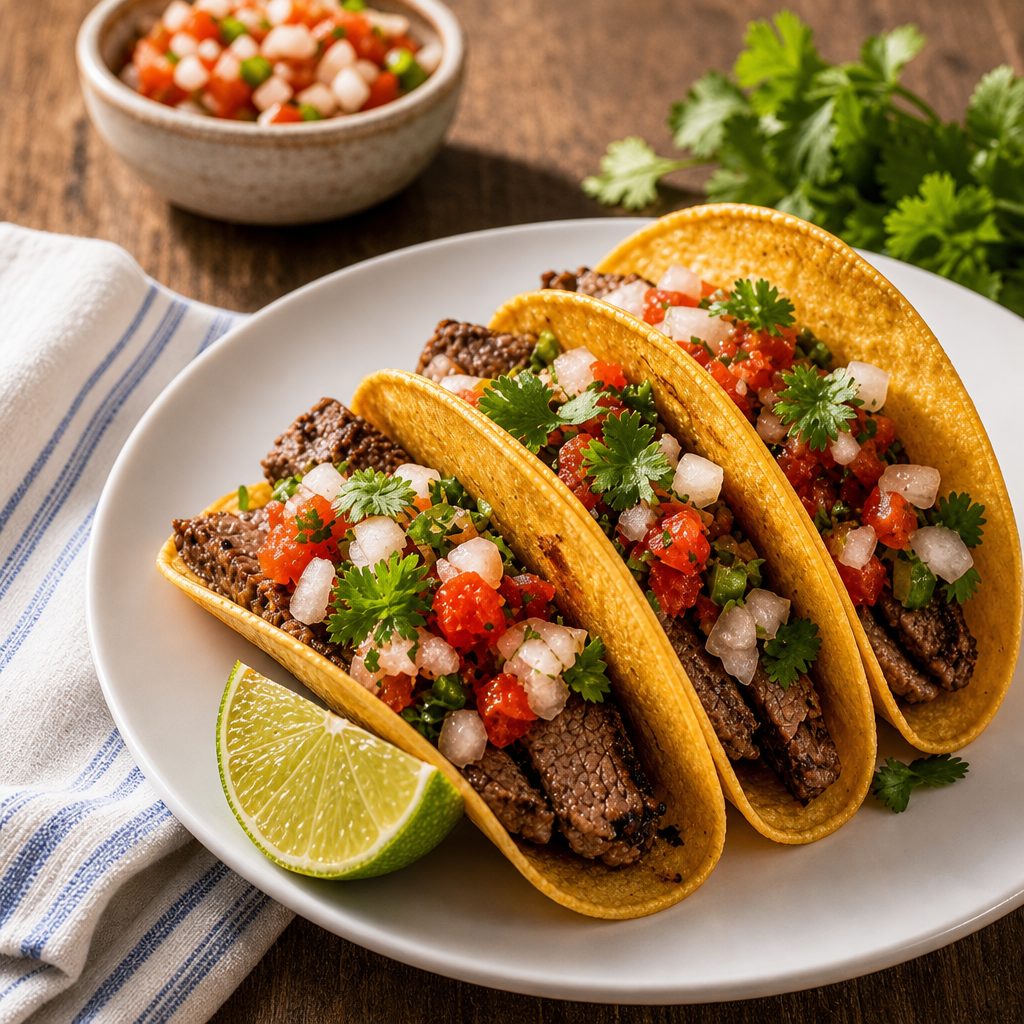 Lunch Carnitas Tacos.