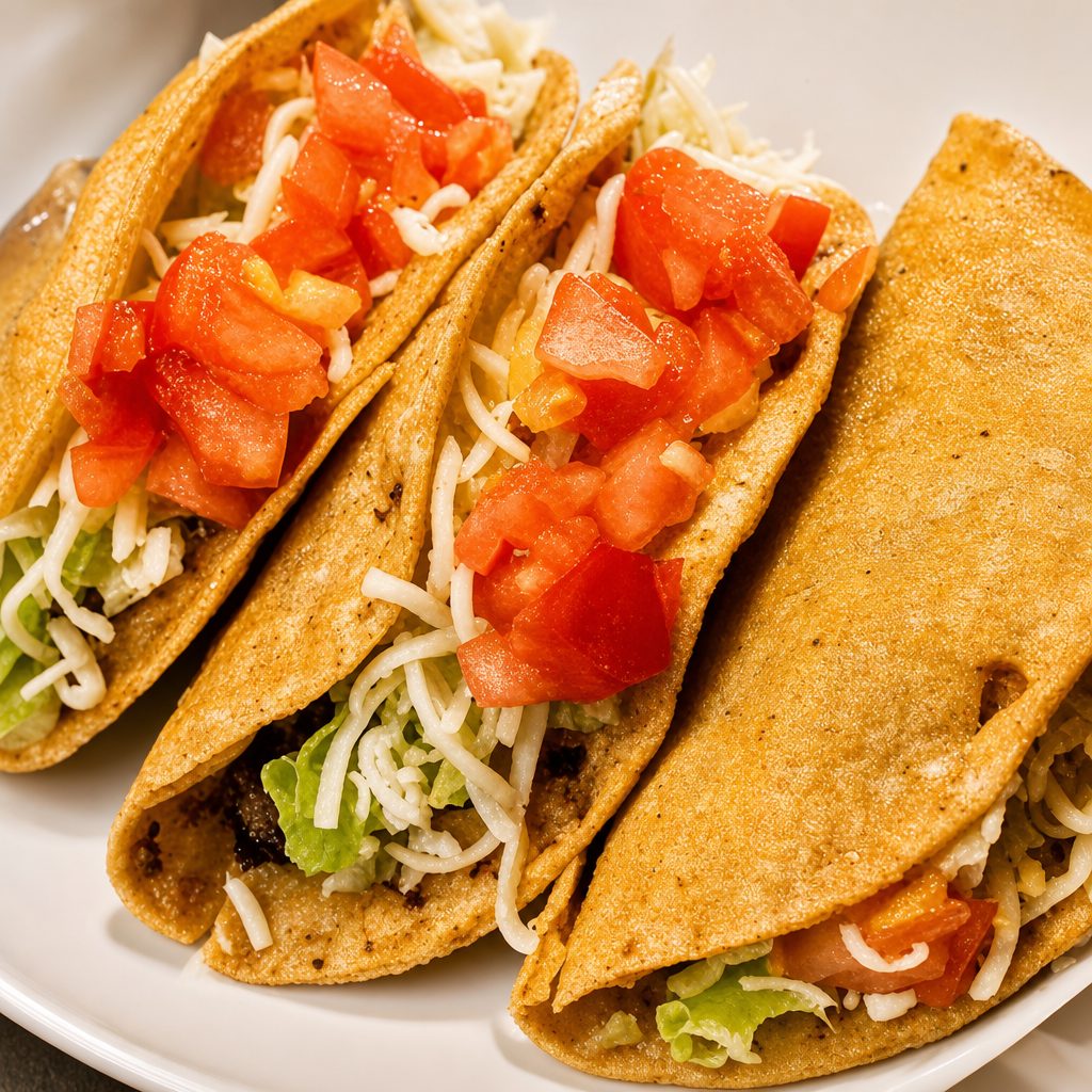 6 Corn Tacos.