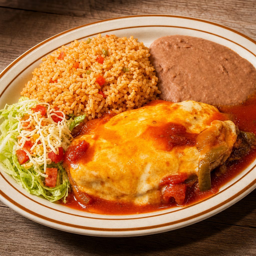Lunch Chile Relleno.