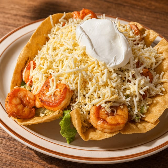 Grilled Shrimp Taco Salad.