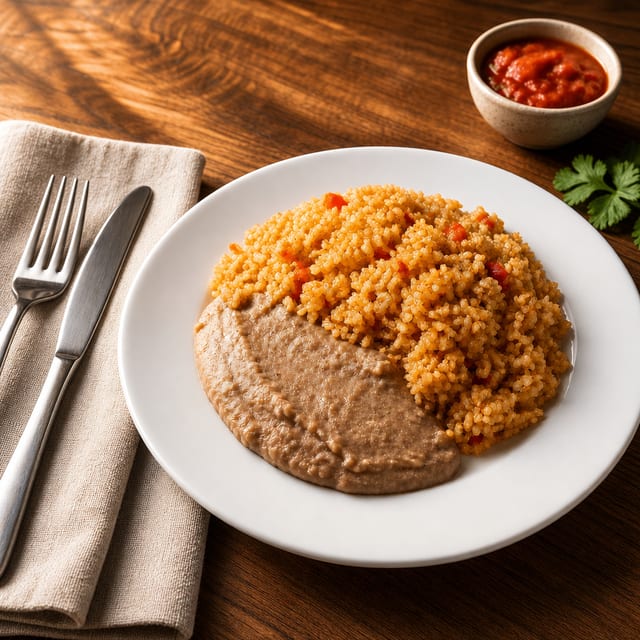 Side Rice & Beans.